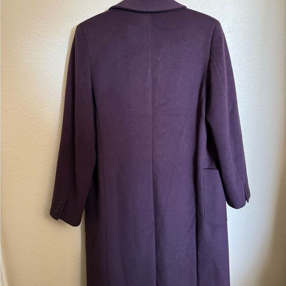 MaxMara‎ Wool Long Coat Size 38 in Purple - Picture 8 of 10